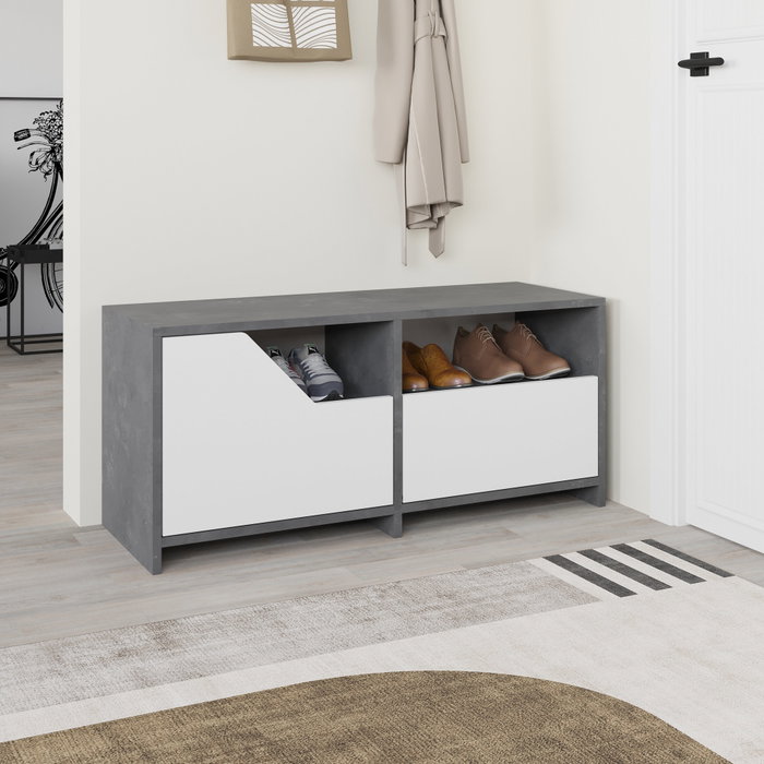 Hanah Home Zapatero Nexus Gris y Blanco